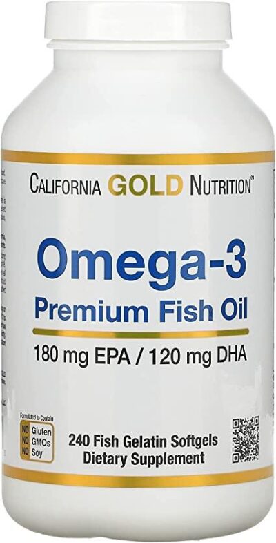 California Gold Nutrition Omega-3 Premium Fish Oil 240 Softgels