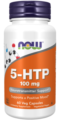 NOW Foods, 5-HTP, 100 mg, 60 Veg Capsules
