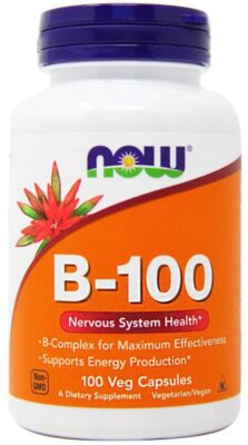 NOW Foods B-100, 100 Capsules