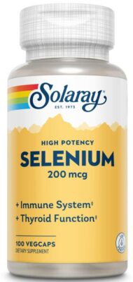 Solaray, High Potency Selenium, 200 mcg, 100 VegCaps