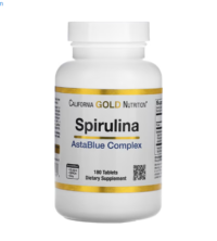 California Gold Nutrition, Spirulina AstaBlue Complex, 180 Tablets