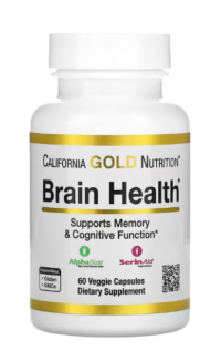 California Gold Nutrition Brain Health, 60 Capsules