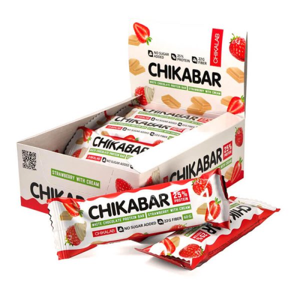 Chikabar White Chocolate Strawberry