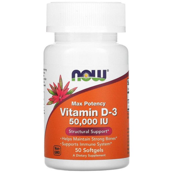 NOW Foods, Վիտամին D-3, 50,000 IU