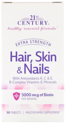 21st Century, Extra Strength Hair, Skin & Nails, 90 Tablets