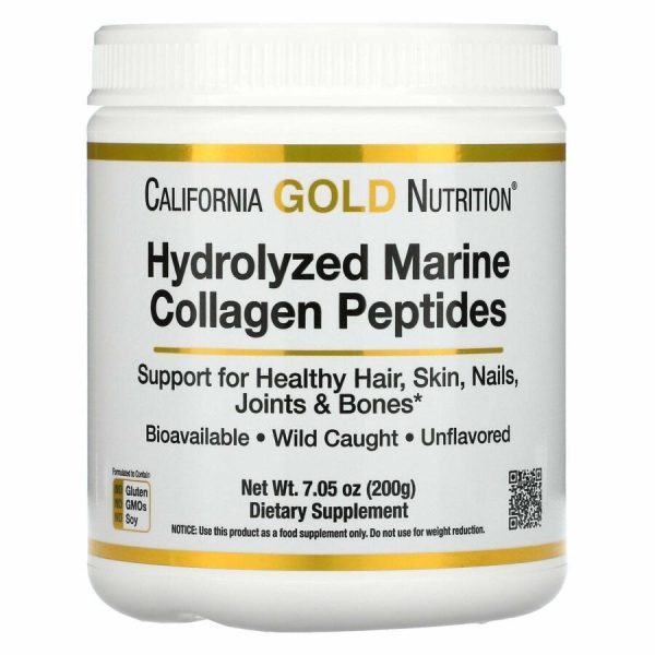 California Gold Nutrition, Hydrolyzed Marine Collagen Peptides, Unflavored, 7.05 oz (200 g)