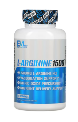 EVLution Nutrition L-Arginine1500, 100 Capsules