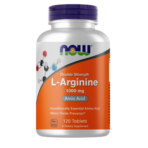 NOW Foods L-Arginine - 1000mg, 120 tablets