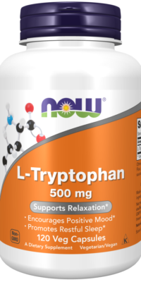 NOW Foods L-Tryptophan 500 mg, 120 capsules