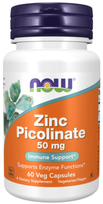 NOW Foods, Zinc Picolinate, 50 mg, 120 Veg Capsules