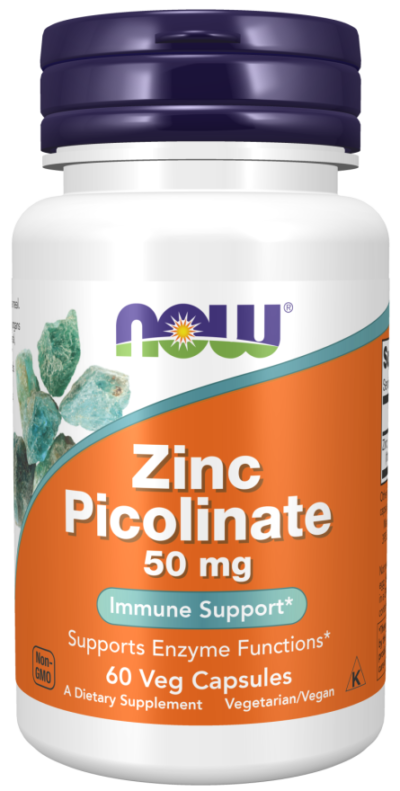 NOW Foods, Zinc Picolinate, 50 mg, 120 Veg Capsules