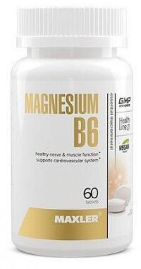 Maxler Magnesium B6, 60 Tablets