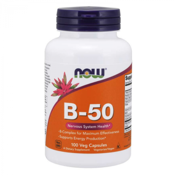 NOW Foods, B-50, 100 պատիճ