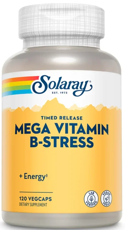 Solaray, Mega Vitamin B-Stress, Timed-Release, 120 VegCaps