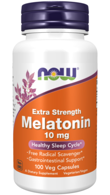 NOW Foods, Extra Strength Melatonin, 10 mg, 100 Veg Capsules