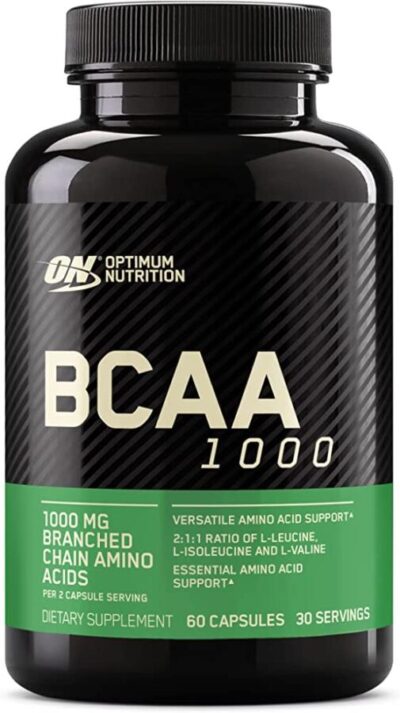 Optimum Nutrition, BCAA 1000, 500 mg, 60 Capsules