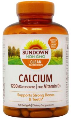 Sundown Naturals, Calcium Plus Vitamin D3, 600 mg, 170 Softgels
