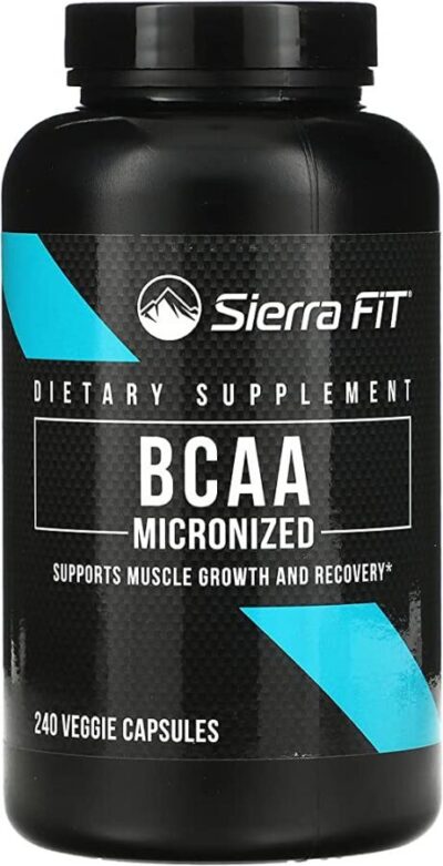 Sierra Fit Micronized BCAA, 500 mg, 240 Veggie Capsules