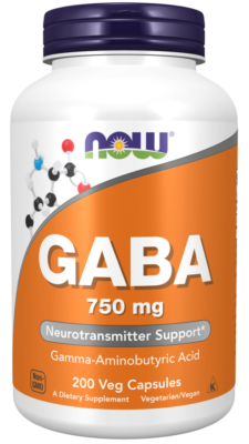 NOW Foods GABA 750 mg, 200 Veg Capsules buy online in Yerevan