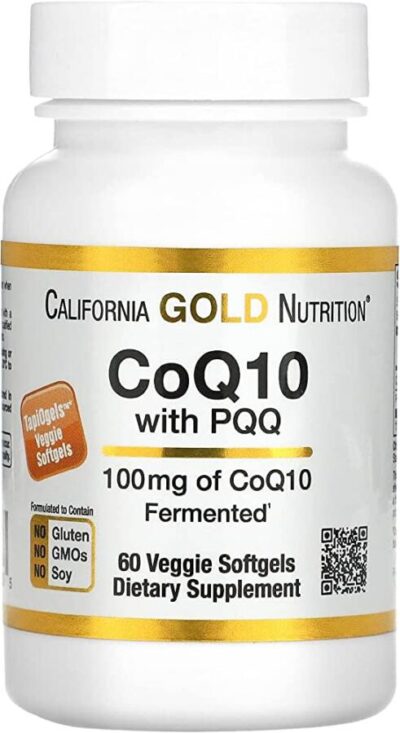California Gold Nutrition, CoQ10 with PQQ, 100 mg, 60 Veggie Softgel