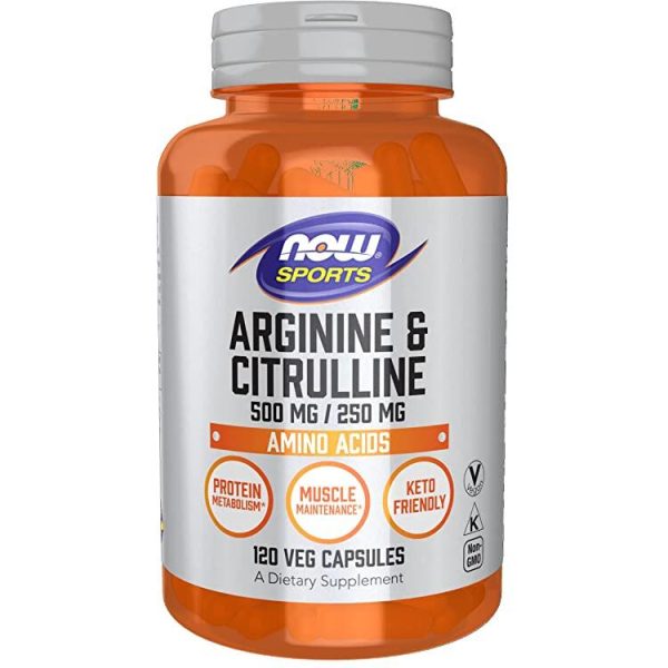 NOW Sports Arginine & Citrulline, 120 Veg Capsules buy online in Yerevan