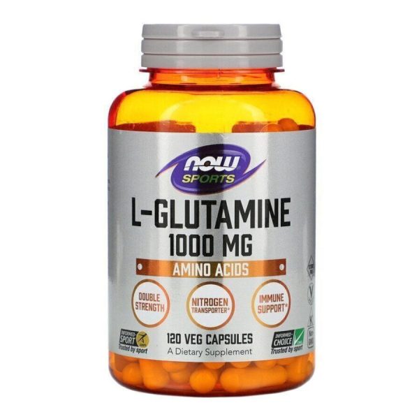 NOW Foods, Sports, L- Գլյուտամին 1000 մգ 120 բուս․ պատիճ