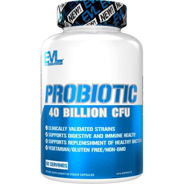 EVLution Nutrition, Probiotic, 40 Billion CFU, 60 Veggie Capsules