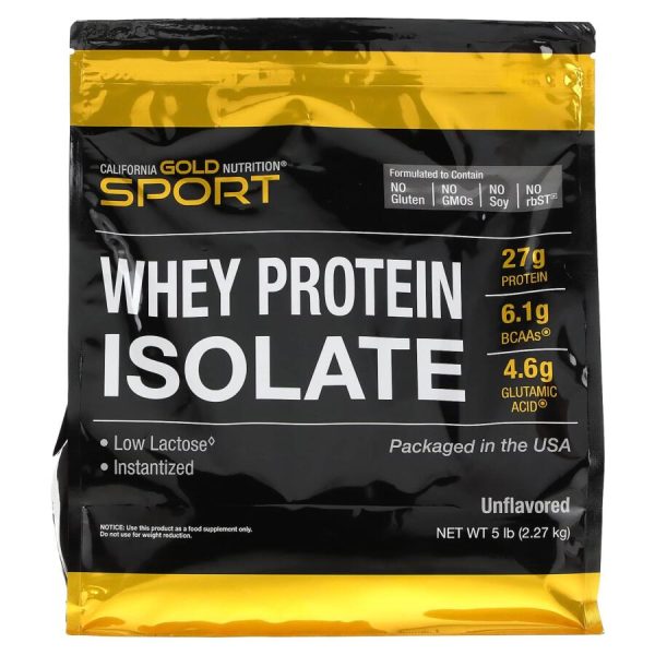 California Gold Nutrition, SPORT - Whey Protein Isolate, 2,27kg