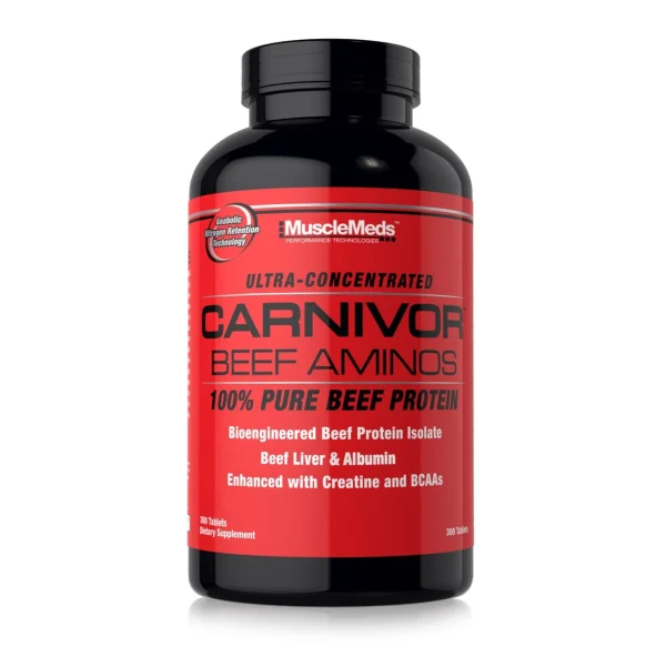MuscleMeds, Carnivor Beef Aminos, 100% Pure Beef Protein, 300 Tablets