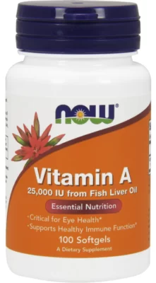 NOW Foods, Vitamin A, 25,000 IU, 1000 Softgels
