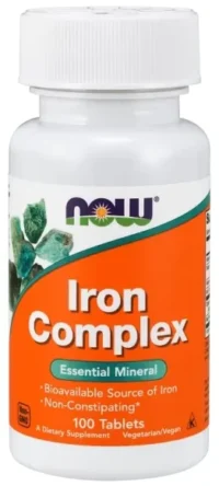 NOW Foods, Iron Complex, 100 Tablets