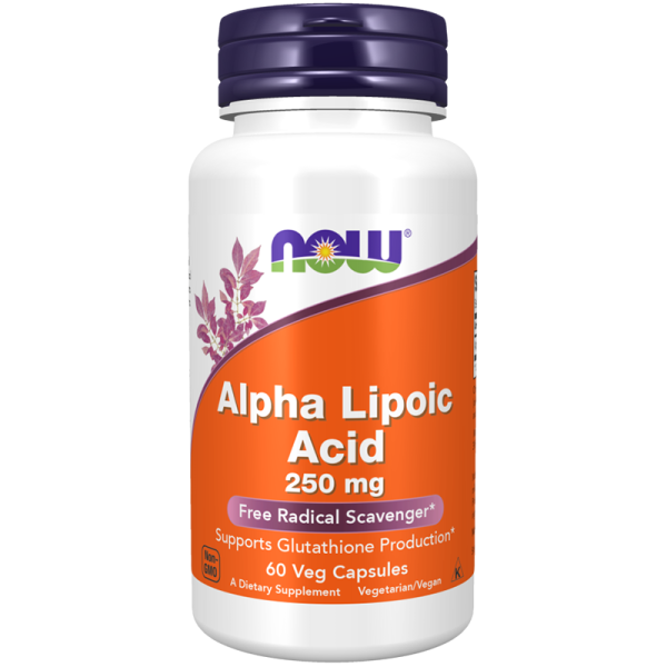 NOW Foods, Alpha Lipoic Acid, 250 mg, 60 Veg Capsules