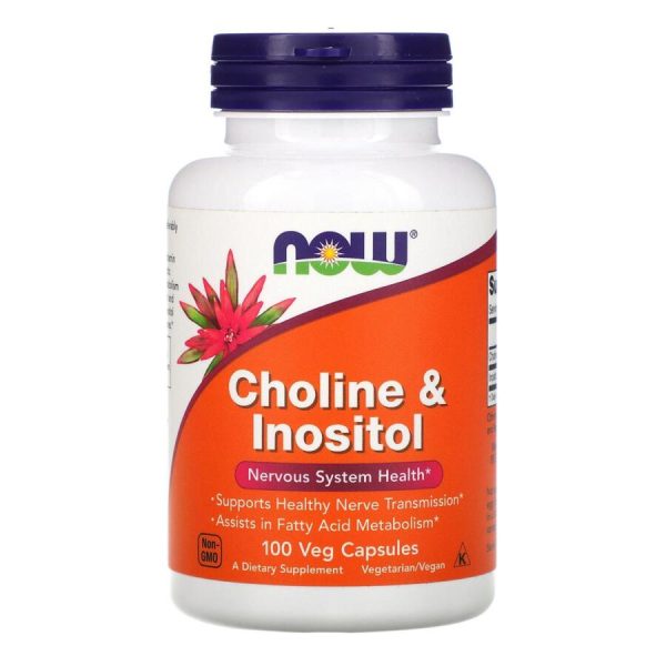 NOW Foods, Choline & Inositol, 100 Veg Capsules