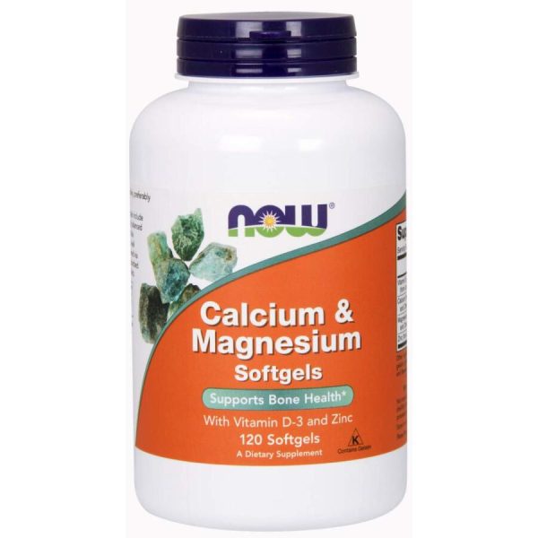 NOW Foods, Calcium & Magnesium with Vitamin D3 and Zinc, 120 պատիճ