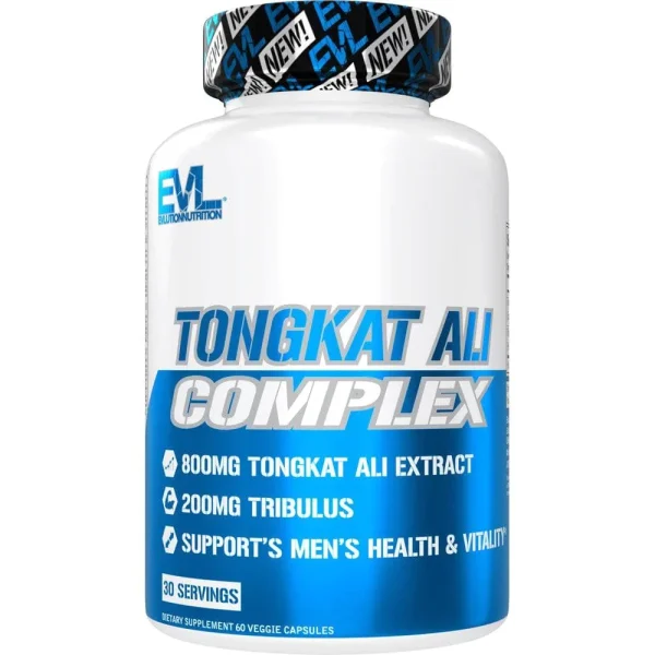 EVLution Nutrition, Tongkat Ali Complex, 800 mg, 60 Capsules (400 mg per Capsule)