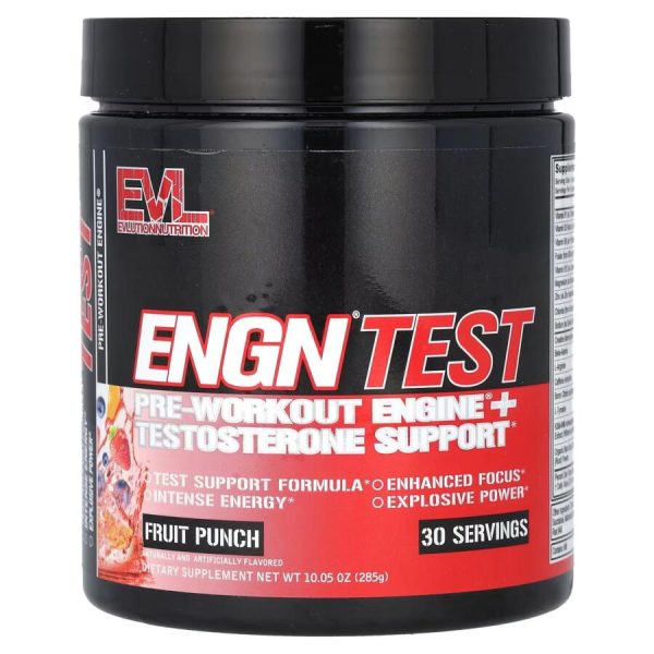 EVLution Nutrition, ENGN Test Pre-Workout 30 servings
