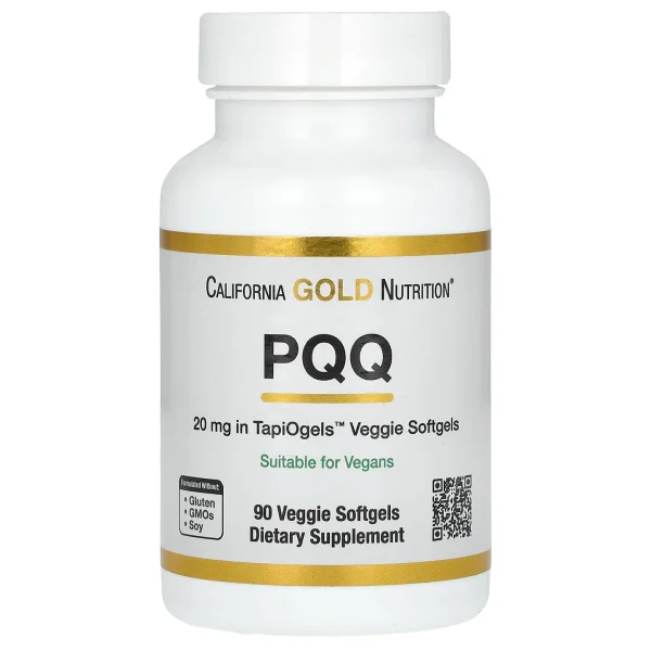 California Gold Nutrition, Պիրոլոկինոլին Քինոն PQQ, 20 մգ, 90 պատիճ