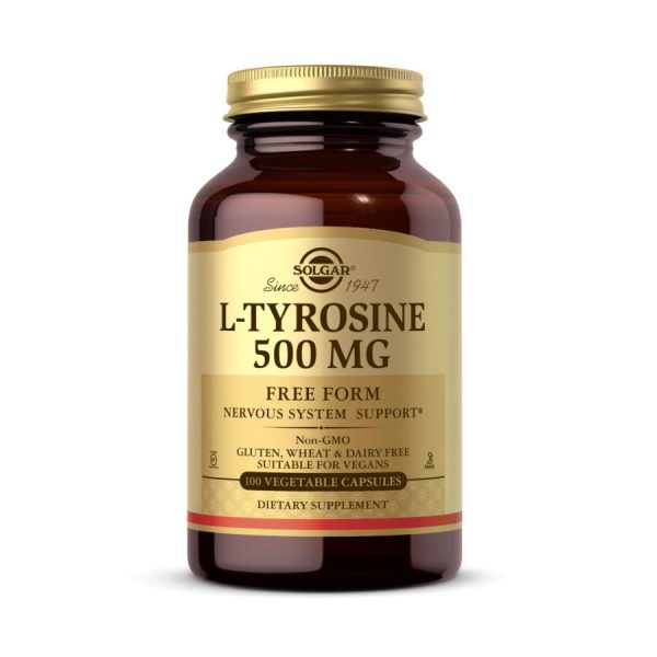 Solgar, L-Tyrosine, 500 mg, 100 Vegetable Capsules