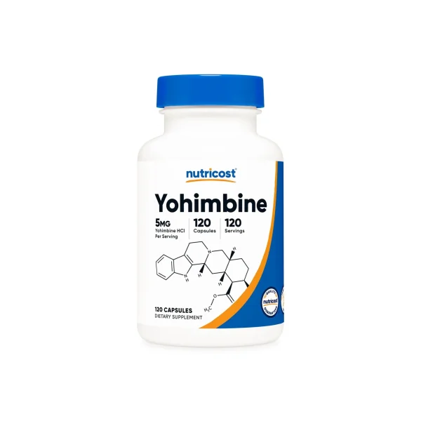 Nutricost, Yohimbine, Յոհիմբին 5 մգ, 120 պատիճ