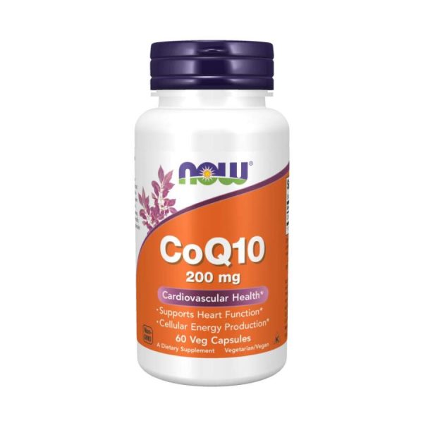 NOW Foods, CoQ10 Ալոճի պտուղներով, 200 մգ, 60 բուսական պատիճ