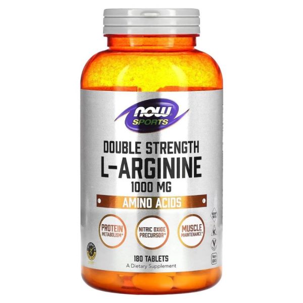 NOW Foods L-Արգինին 1000 մգ 180 հաբ