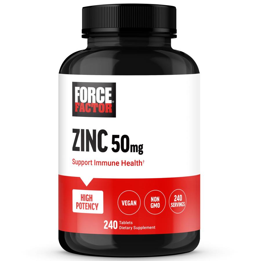 Force Factor, Ցինկ, 50 մգ, 240 կոճակ