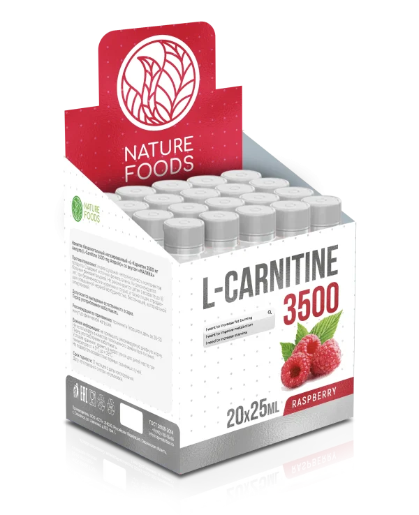 Nature Foods L-Carnitine 3500 mg 25 ml ampule