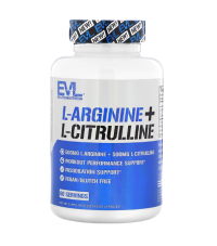 EVLution Nutrition, Л-Аргинин + Л-Цитруллин, 120 Капсул