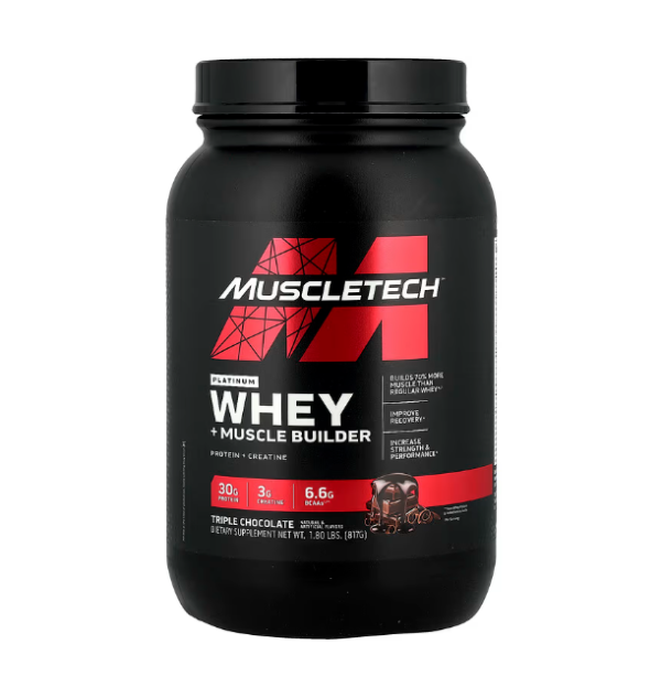 MuscleTech, Platinum Whey + Muscle Builder 817 gr