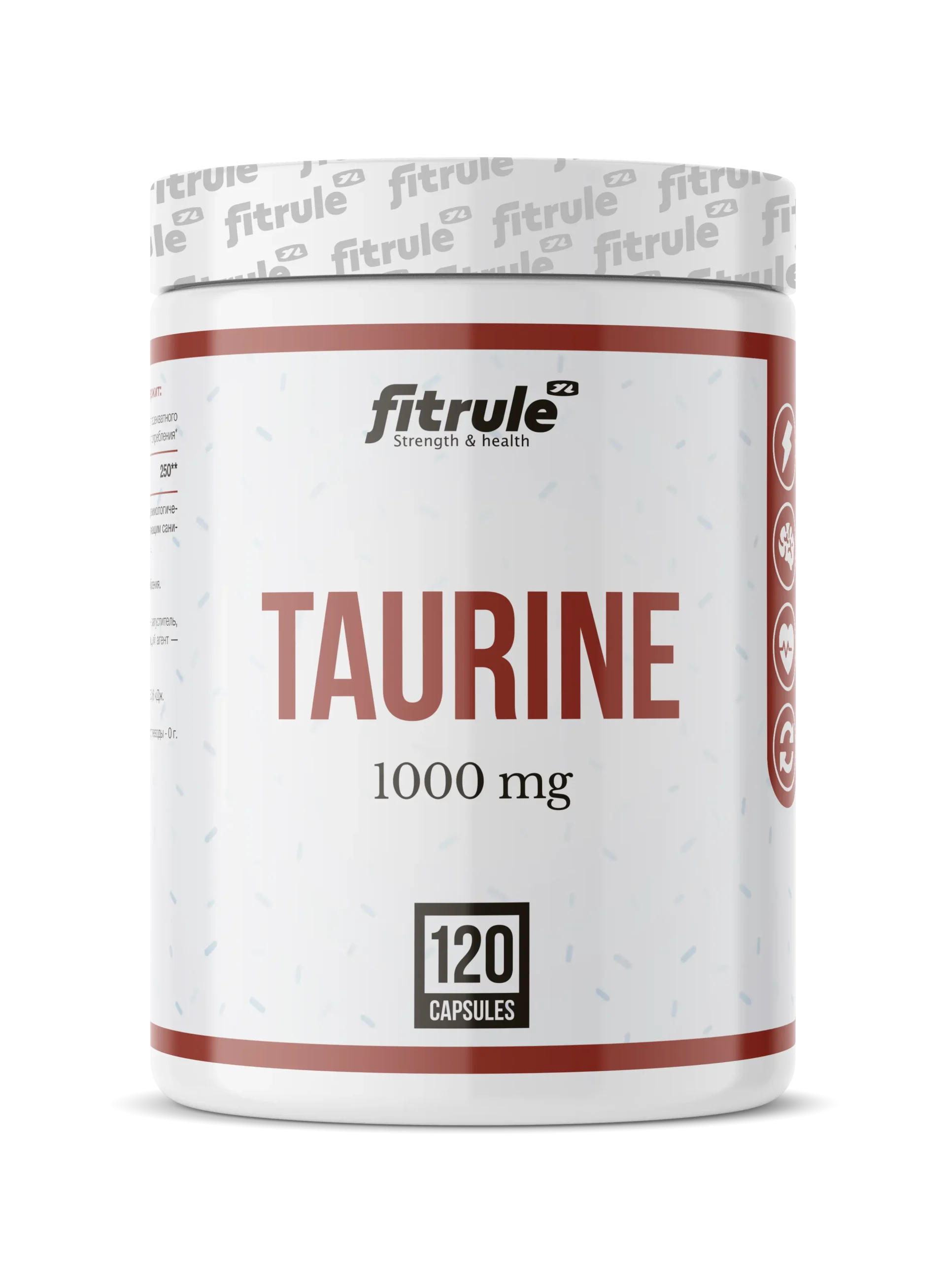 Fitrule Taurine, 1000 mg, 120 capsules