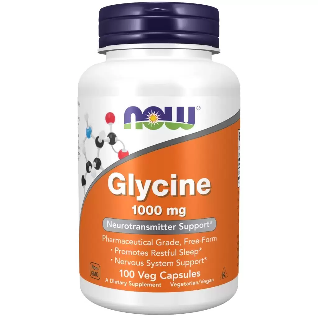 NOW Foods, Glycine, Գլիցին 1,000 մգ, 100 պատիճ