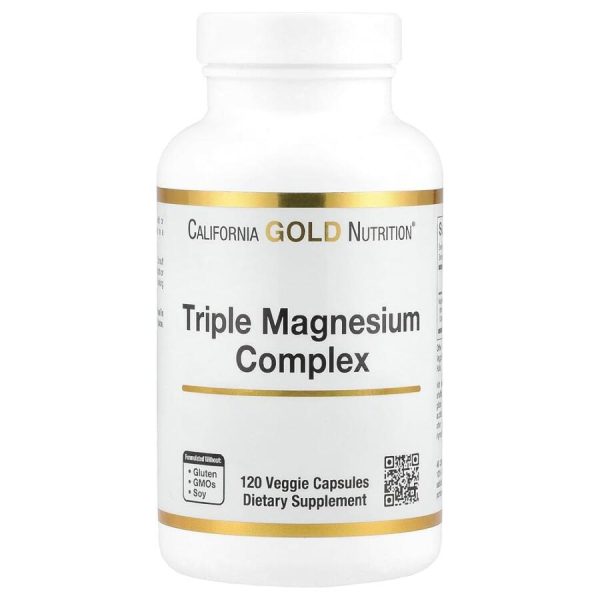 California Gold Nutrition, Тройной Комплекс Магния, 120 капсул