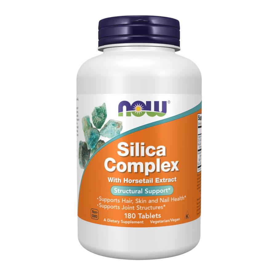 NOW Foods, Silica Complex with Horsetail Extract, Սիլիցիում 180 կոճակ