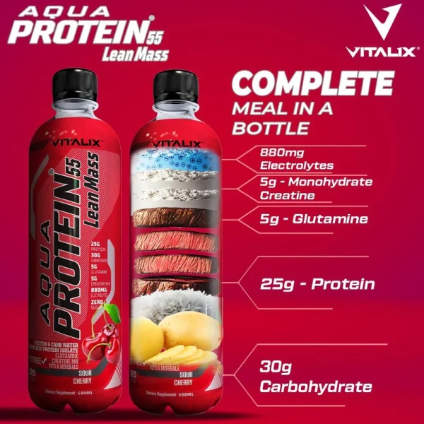 Ultramade Aqua Protein 55 Lean Mass Post Workout Drink, Мясной протеин, 500 мл